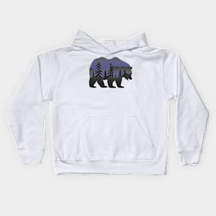 Bear and fores Kids Hoodie